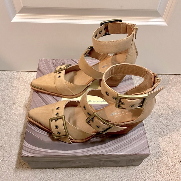 Free People Jeremy Campbell Hendrix Heel Sandals - Natural - Picture 5 of 13
